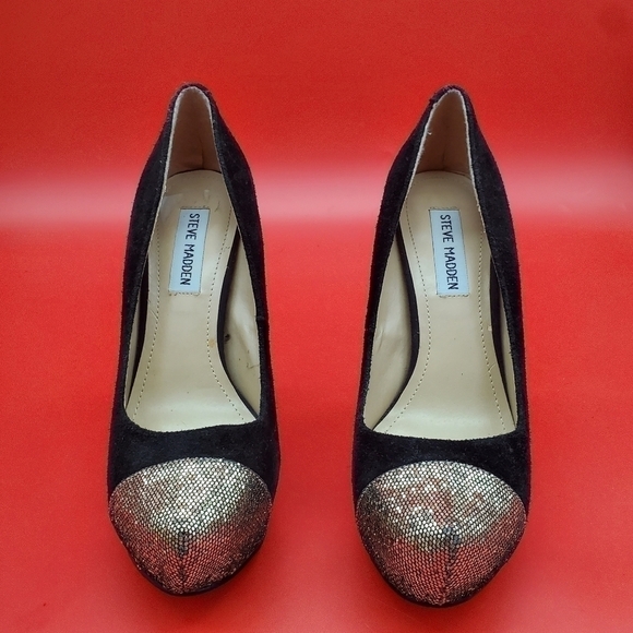 Steve Madden P Kavit Heels Women's 7.5M Black Shoes - Picture 2 of 16